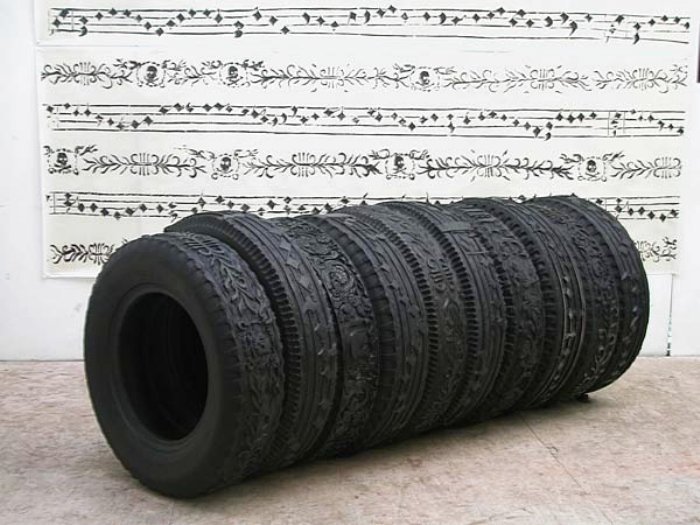 tire sculpture